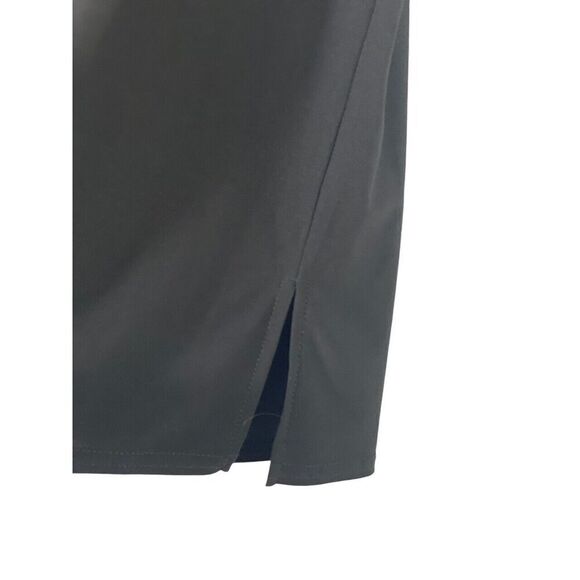 IC by Connie K Black Sleeveless Tank Top Shell Boxy Slinky Knit Slits Size XL - Picture 3 of 6